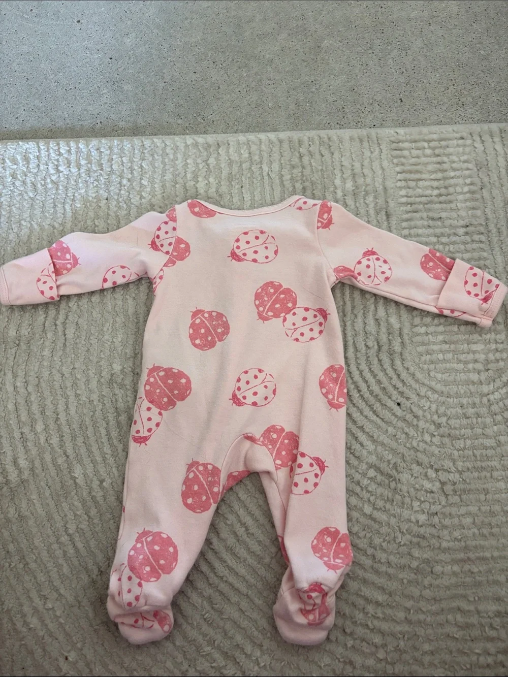 Carter's Pink Ladybug Footed One-Piece Pajamas